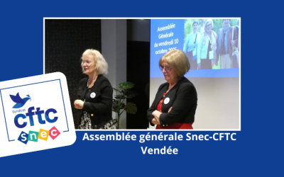 Assemblée générale du Snec 85 en présence de Véronique COTRELLE