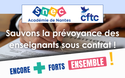 Pétition : sauvons la prévoyance des enseignants sous contrat